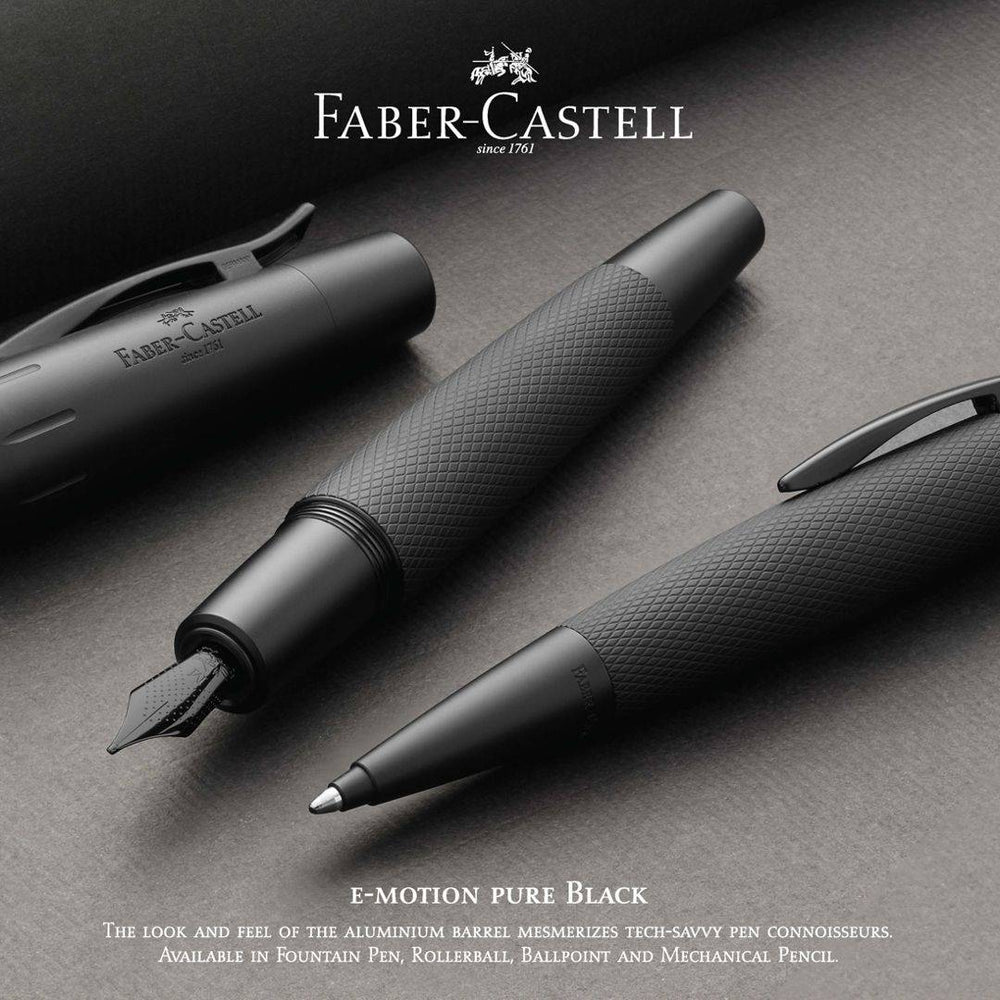 Faber-Castell E-Motion Pure Black Fountain Pen