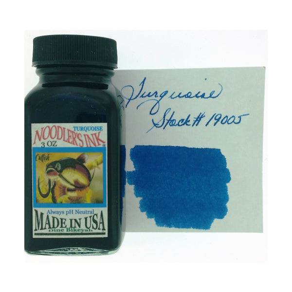 Noodler's Turquoise Fountain Pen Ink Bottle, 87ml